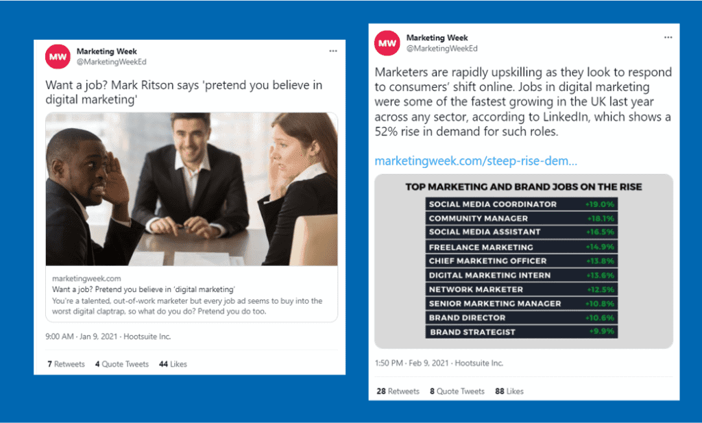 Marketing Week Post Examples